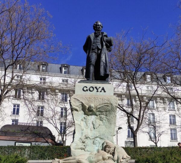Goya Statue Prado Museum Madrid
